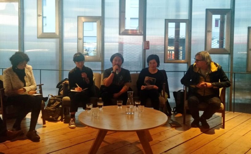 Rencontre au T2G, Sabine Chevallier, Miyako Slocombe, Kurô Tanino, Kyoko Takenaka, Daniel Jeanneteau © Fatma Alilate